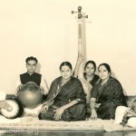 The UN Tour Group.(L to R) T. K. Murthy,T.H. Vinayakaram, Vijaya,MS, Radha and V.V. Subramaniam