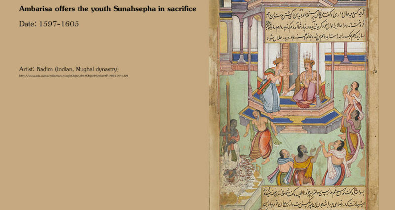 Ambarisa-offers-the-youth-Sunahsepha-in-sacrifice-visvamitra-desibantu